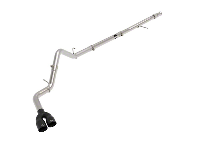 AFE Rebel XD Series 3-Inch DPF-Back Single Exhaust System with Black Tips; Side Exit (20-22 3.0L Duramax Silverado 1500)