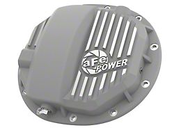 AFE Street Series Rear Differential Cover with Machined Fins; Raw; AAM 9.5/9.76 (14-23 Sierra 1500)