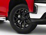 Chevy Snowflake Replica Gloss Black 6-Lug Wheel; 20x9; 27mm Offset (19-26 Silverado 1500)