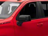 Powered Heated Manual Folding Mirror with Spotter Glass; Textured Black; Driver Side (19-26 Silverado 1500)