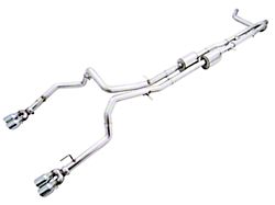 AWE 0FG Dual Exhaust System with Quad Chrome Silver Tips; Rear Exit (19-22 6.2L Sierra 1500 w/ Factory Dual Exhaust)