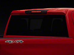 Third Brake Light Cover; Carbon Fiber Look (19-26 Silverado 1500)