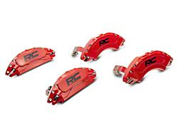 Rough Country Red Brake Caliper Covers; Front and Rear (19-22 Silverado 1500)
