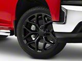 Snowflake All Gloss Black 6-Lug Wheel; 22x9; 31mm Offset (19-26 Silverado 1500)