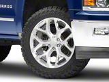 Snowflake High Polished 6-Lug Wheel; 22x9; 31mm Offset (14-18 Silverado 1500)