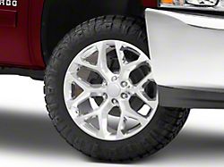Snowflake High Polished 6-Lug Wheel; 24x10; 31mm Offset (07-13 Silverado 1500)