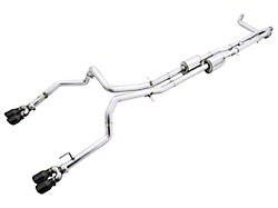 AWE 0FG Dual Exhaust System with Diamond Black Tips; Rear Exit (2022 Sierra 1500 AT4X)