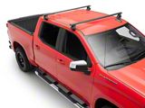 RedRock Cross Bar Roof Rack; Black; 60-Inch (14-26 Silverado 1500)