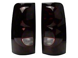 Performance Series Tail Lights; Black Housing; Red Clear Lens (03-06 Silverado 1500 Fleetside)