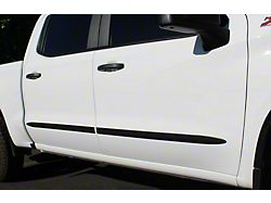 Bodyside Moldings; Black (14-18 Sierra 1500 Double Cab)