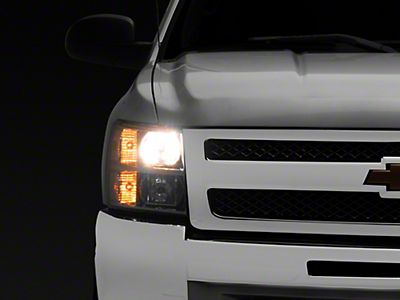For 2003-2006 Chevy Silverado Avalanche Headlights Chrome Housing Clear