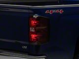 LED Tail Lights; Chrome Housing; Smoked Lens (14-18 Silverado 1500 w/ Factory Halogen Tail Lights)