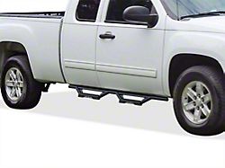 Octagon Tube Drop Style Nerf Side Step Bars; Black (99-06 Sierra 1500 Extended Cab)