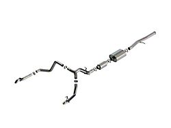 Borla S-Type Dual Exhaust System with Turn Down Pipes; Rear Exit (22-23 Sierra 1500 AT4X)