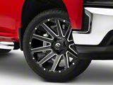 Fuel Wheels Contra Gloss Black Milled 6-Lug Wheel; 22x12; -43mm Offset (19-26 Silverado 1500)