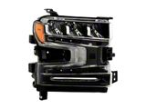 OEM Style Full LED Headlight; Black Housing; Clear Lens; Passenger Side (19-21 Silverado 1500 w/ Factory LED Headlights; 2022 Silverado 1500 LTD w/ Factory LED Headlights)