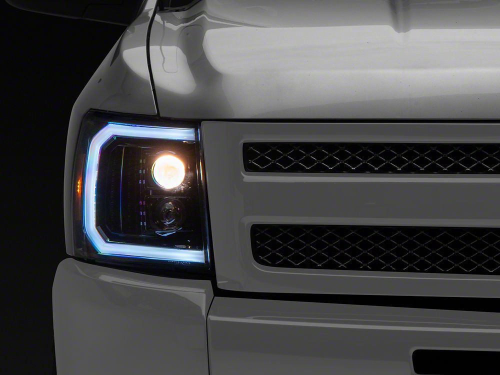 Halo headlights chevy silverado sales