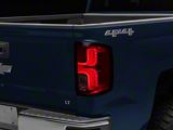 OEM Style LED Tail Light; Chrome Housing; Red/Clear Lens; Passenger Side (16-18 Silverado 1500 LTZ)