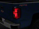 OEM Style LED Tail Lights; Chrome Housing; Red/Clear Lens (16-18 Silverado 1500 w/ Factory Halogen Tail Lights)