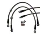 Braided Stainless Steel Brake Line Kit; Front and Rear (15-23 Mustang GT)