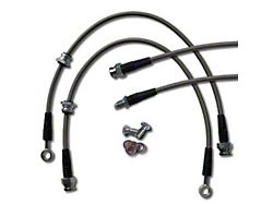 Braided Stainless Steel Brake Line Kit; Front and Rear (05-15 Tacoma Pre Runner)