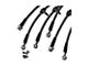 Braided Stainless Steel Brake Line Kit; Front and Rear (05-15 Tacoma Pre Runner)