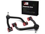 Front Upper Control Arms for 2 to 4-Inch Lift; Black (19-26 Sierra 1500, Excluding AT4 & Denali)