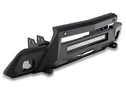 Barricade HD Stubby Front Bumper with Winch Mount and 20-Inch Single Row LED Light Bar (22-26 Silverado 1500, Excluding ZR2)