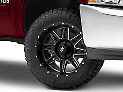 Mammoth Revolver Gloss Black Machined 6-Lug Wheel; 20x9; -6mm Offset (07-13 Silverado 1500)