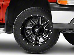 Mammoth Revolver Gloss Black Machined 6-Lug Wheel; 20x9; -6mm Offset (99-06 Silverado 1500)