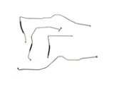 Fine Lines Transmission Cooling Lines; Stainless (99-06 V8 Silverado 1500 w/ External Transmission Cooler)