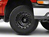 Mammoth Turbine Satin Black 6-Lug Wheel; 17x8.5; -6mm Offset (99-06 Silverado 1500)