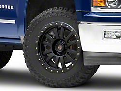 Deegan 38 by Mammoth Ghost Rider Flow Formed Satin Black 6-Lug Wheel; 20x9; -6mm Offset (14-18 Silverado 1500)