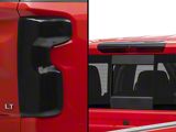 Tail Light and Third Brake Light Covers; Smoked (19-26 Silverado 1500 w/ Rear Camera)