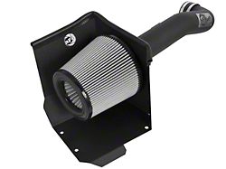 AFE Magnum FORCE Stage 2 Cold Air Intake with Pro DRY S Filter; Wrinkle Black (14-18 5.3L Sierra 1500 w/ Electric Cooling Fan)