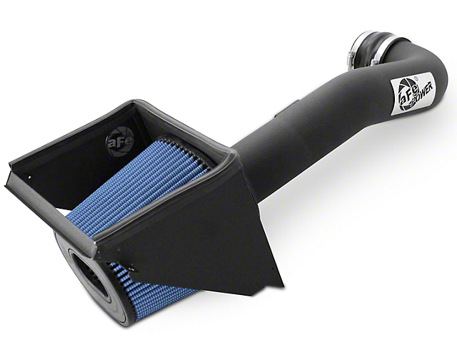 AFE Magnum FORCE Stage 2 Cold Air Intake with Pro 5R Oiled Filter; Black (09-13 5.3L Sierra 1500 w/ Electric Cooling Fan)