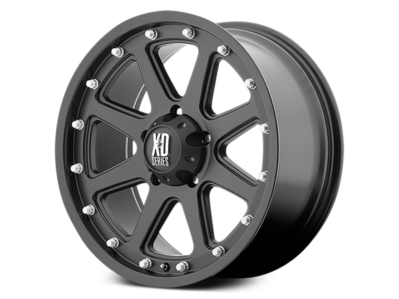 XD Sierra 1500 Addict Matte Black 6-Lug Wheel; 18x9; -12mm Offset ...