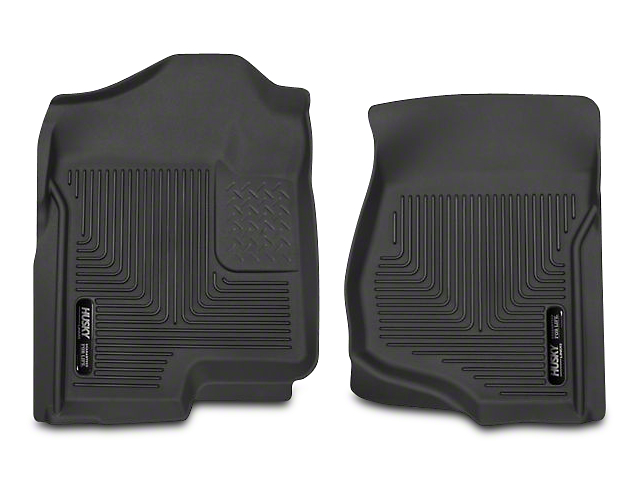Husky X-Act Contour Front Floor Liners; Black (07-13 Sierra 1500 Extended Cab, Crew Cab)