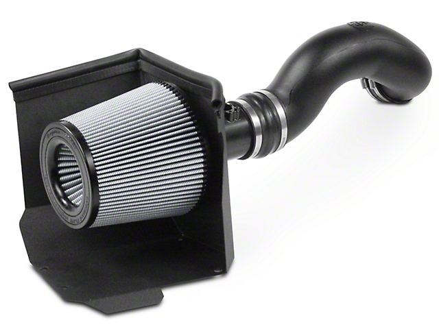 AFE Magnum FORCE Stage 2 Cold Air Intake with Pro DRY S Filter; Black (2009 6.0L Sierra 1500, Excluding Hybrid)