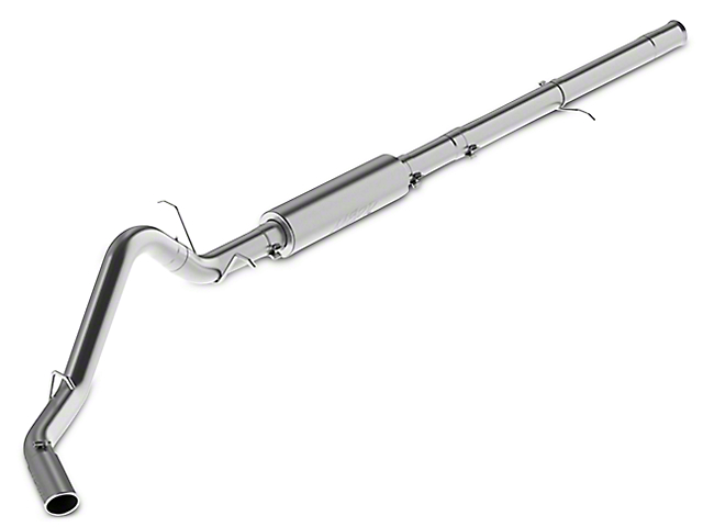 MBRP 3.50-Inch XP Series Single Exhaust System with Polished Tip; Side Exit (14-18 6.2L Sierra 1500)