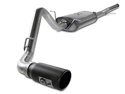 AFE MACH Force XP 3-Inch Single Exhaust System with Black Tip; Side Exit (14-18 5.3L Sierra 1500)