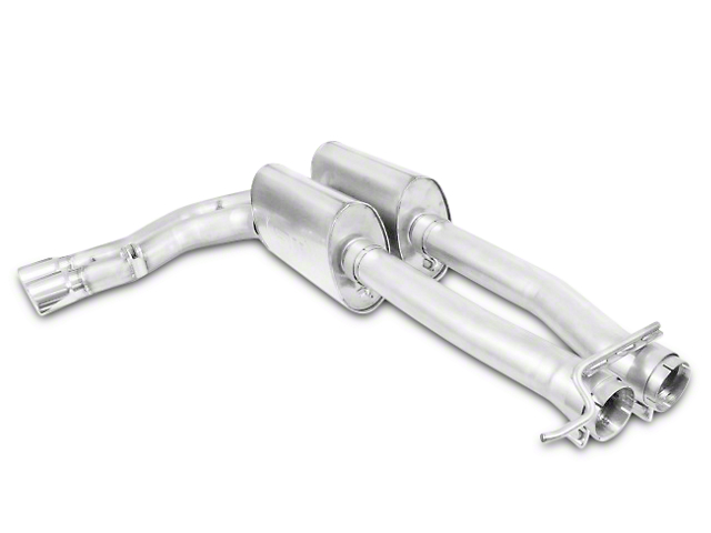 Stainless Works Turbo Chambered Dual Exhaust System; Performance Connect; Middle Side Exit (07-18 5.3L Sierra 1500)