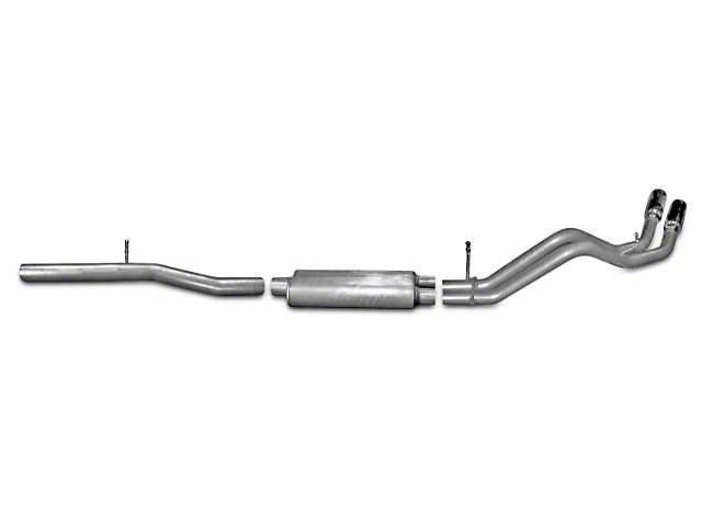 Gibson 3-Inch / 2.25-Inch Dual Sport Exhaust System; Side Exit (14-18 5.3L Sierra 1500)