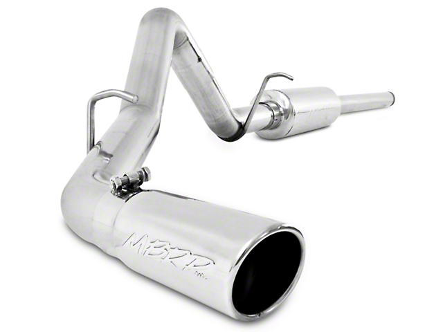 MBRP 3-Inch XP Series Single Exhaust System with Polished Tip; Side Exit (14-18 4.3L Sierra 1500)