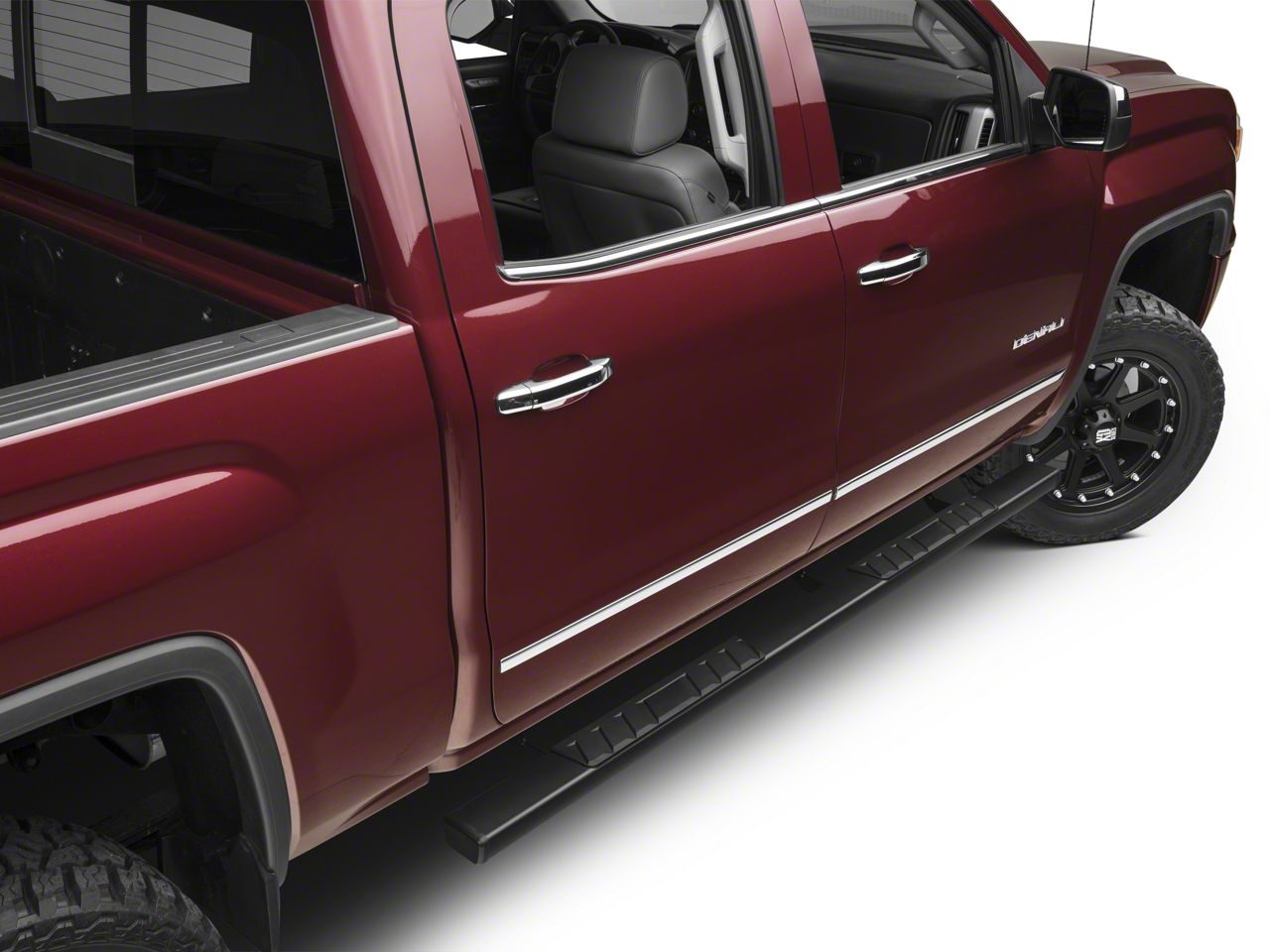 Barricade Sierra 1500 T4 Side Step Bars; Rocker Mount; Black S501212 ...