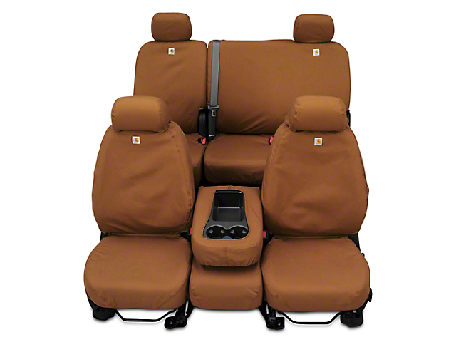 Covercraft SeatSaver Second Row Seat Cover; Carhartt Brown (07-13 Sierra 1500 Extended Cab, Crew Cab)