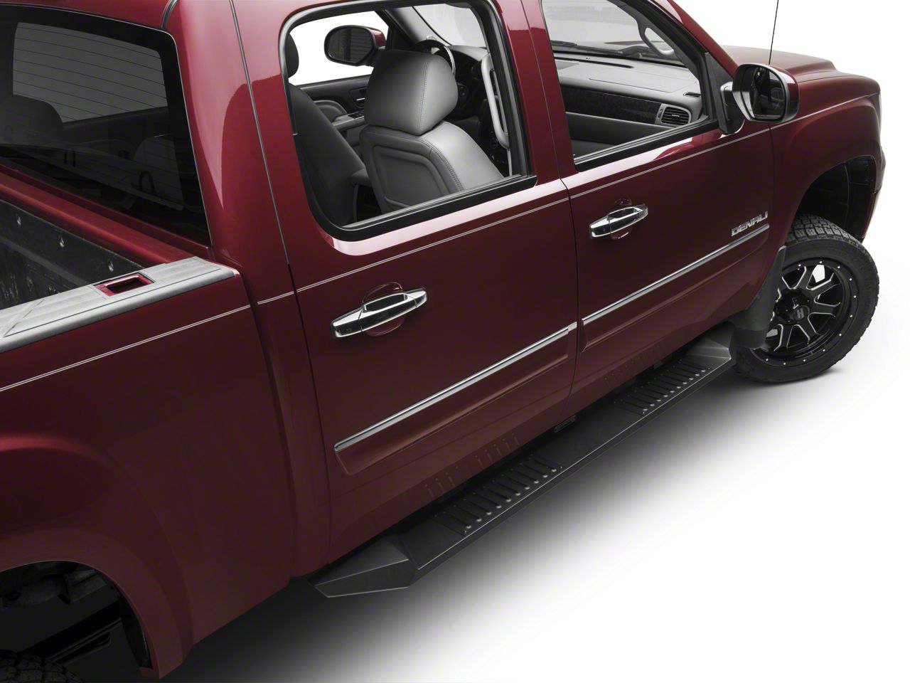 Barricade Sierra 1500 HD Steel Running Boards; Black S501237 (07-13 ...