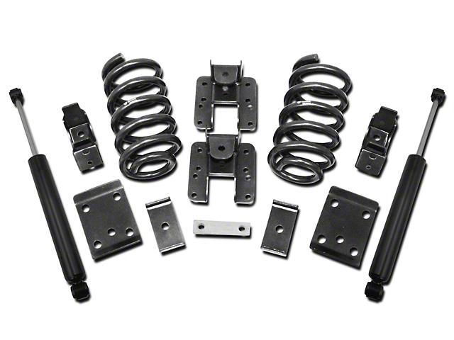 Max Trac Lowering Kit; 3-Inch Front / 5-Inch Rear (07-13 2WD/4WD Sierra 1500)