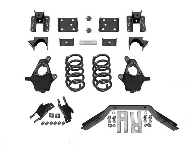 Max Trac Lowering Kit; 3-Inch Front / 5-Inch Rear (14-18 Sierra 1500 w/ Stock Cast Steel Control Arms, Excluding Denali)