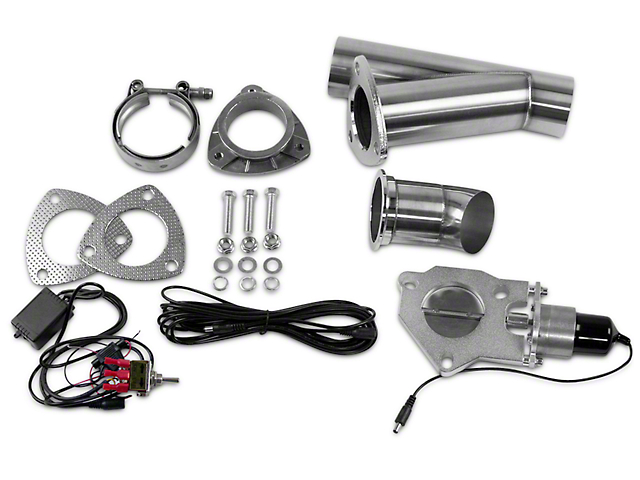 Granatelli Motor Sports Electronic Exhaust Cutout System; 2.50-Inch (Universal; Some Adaptation May Be Required)